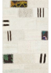 Resim Özel Beyaz Rengi Kendir Kilim Paspas 