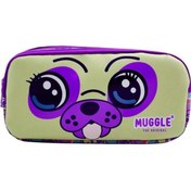 Resim Muggle Kalem Çantası Dog Mor Mu-7020 