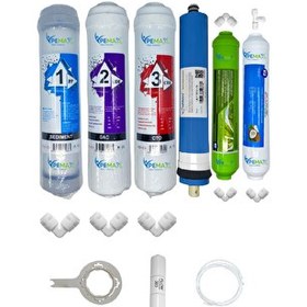 Resim Pemax Water Solutions Kapalı Kasa Su Arıtma Cihazlarına Uygun STD 6'lı Vontron Mebran Alkali-Tatlandırıcı Set 