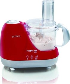 Resim Arnica Gh21032 Prokit 444 Mini Mutfak Robotu Kırmızı 