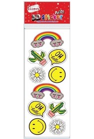 Resim Ticon 3d Sticker Puffy 276442 (kabartmalı) 3d-69 