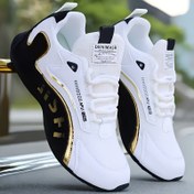 Resim MAINALUN Erkek Moda Sneaker'ları - Rahat, Kaymaz Düşük Üst Kaykay Ayakkabıları Her Mevsim İçin | Günlük & Spor Tarzı Bağcıklı Kapatma, Yumuşak Taban, Dış Mekan Sporları 