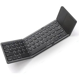 Resim Büro Ev Ofis Bilgisayarı İçin Taşınabilir Katlanır Kablosuz Klavye 