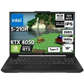 Resim Asus Tuf F16 FX607VU-RL146HMF23 i5-210H 16 GB 1 TB SSD RTX4050 16" W11P Dizüstü Bilgisayar 