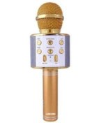 Resim pazariz C-792 Bt/tf/usb/fm Rose Gold Karaoke Mikrofon 