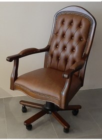 Resim Byoguzfurniture Byoguzfurniture Ahşap Makam Yönetici Çalışma Koltuğu 