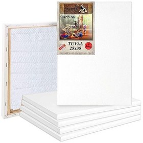 Resim Tuval Arkadan Zımbalı Astarlı 6 Adet Resim Tuvali 25 x 35 Öğr 