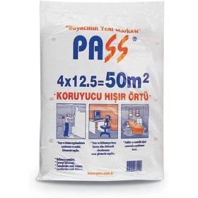 Resim Pass Naylon Koruyucu Hışır Örtü 4X12.5 50 M2 25 Adet 1 Koli 