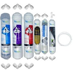 Resim Pemax Water Solutions Kapalı Kasa Su Arıtma Cihazı STD 6'lı Mebransız B12 Alkali-Şeffaf Mineral -Gümüş İyon Tat 