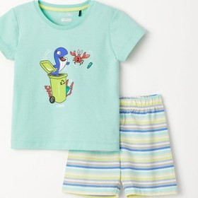 Resim Woody Pamuklu Erkek Bebek Pijama-pss - 702-su Yeşili 