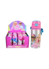 Resim Büyük Kalem Çantası 16x23 , Alüminyum Matara Premium Set Pembe 