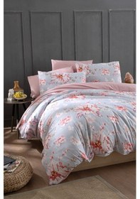 Resim Mystory Home Lastikli Çarşaflı Tek Kişilik Nevresim Takımı Rose 