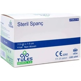 Resim Tules Spanç Emici Kompres 7.5 x 7.5 CM 100 Adet 