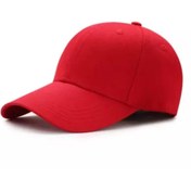 Resim eleven market Kırmızı Unisex Spor Şapka Kep 