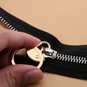 Resim 2 adet Fermuar İmleç Değiştirme, Araç Gereç Gerektirmez, Takılıp Çıkarılabilir ve Tekrar Kullanılabilir Fermuar Başlıkları, Montlar, Kabanlar, Sırt Çantaları, Ayakkabılar İçin Moda Fermuar Kolyeleri - Kolay Kurulum Fermuar Tamircisi 