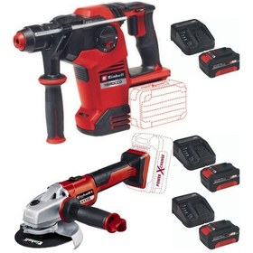 Resim Einhell Herocco 36/28 Kırıcı Delici + Axxio 125 MM Taşlama + 3 x 4.0 Set 