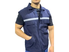Resim Bafaco Tekstil Gabardin 7/7 Reflektörlü Kışlık Yelek 