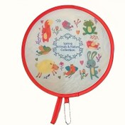 Resim 1PC Katlanabilir Fan, Mini Taşınabilir Karikatür Küçük Fan Yuvarlak Fan, Yaz Açık Hava Serin Aksesuarları, Parti Performans Fotoğraf Aksesuarları, Anneler Günü Yeni Yıl Paskalya Hediyesi, Ev Odası Dekoru 