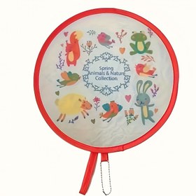 Resim 1PC Katlanabilir Fan, Mini Taşınabilir Karikatür Küçük Fan Yuvarlak Fan, Yaz Açık Hava Serin Aksesuarları, Parti Performans Fotoğraf Aksesuarları, Anneler Günü Yeni Yıl Paskalya Hediyesi, Ev Odası Dekoru 
