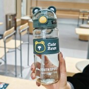 Resim Jiexiao Ayı Pipetli Kupa Plastik Kupa Çocuk Kurı (Yurt Dışından) 