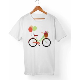 Resim Muggkuppa Bisiklet Baskılı Çocuk Beyaz T-Shirt 