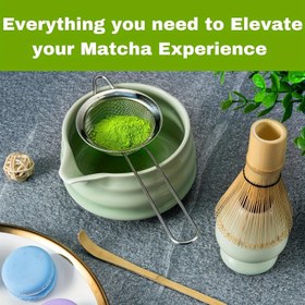 Resim 5'li/3'lü/1'li Matcha Seti, Çay Kepçesi, Beyaz Bambu Ayaklı Çay Kepçesi, Song Hanedanlığı Çay Aksesuarları, Matcha Karıştırıcı Seti, Çay Kaşığı, Çay Fincanı Standı, Hediye veya Kişisel Kullanım İçin 
