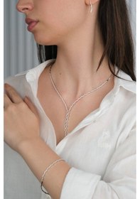 Resim 14 Ayar Beyaz Altın Dalagalı Düğün Seti 78 