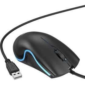 Resim Marsilyan Hoco GM19 Rgb LED Işıklı Gamer Oyuncu Kablolu Optik Mouse 