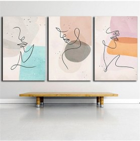Resim Kanvas Tablo Seti Modern Sanat Kadın Figürleri 