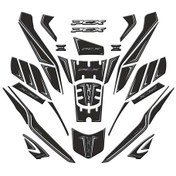 Resim Honda Pcx 2025 Uyumlu Tank Pad Set 004 Siyah 