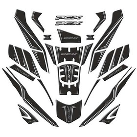 Resim Honda Pcx 2025 Uyumlu Tank Pad Set 004 Siyah 