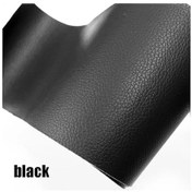 Resim Kendinden Yapışkanlı Deri Tamir Bandı Yama Kanepe Araba Koltuğu Mobilya İçin Black 20x28cm 