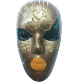 Resim Mask Seramik El Yapımı Bronz-Bronz-11X7 