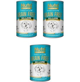 Resim Nutri Canin Puppy Tahılsız Kuzu Etli Yavru Köpek Konserve 3 x 400 G 