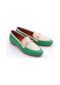 Resim Dgn 134-1 Kadin Yuvarlak Burunlu Babet 134-1-2109-R12563 Çimen Yeşili 