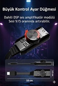 Resim Lastvoice BM800BTA Gaming 7.1 Ses Kartı ve Mikrofon Seti 