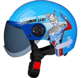 Resim Yopue Ultraman Çocuk Kaskı Bisiklet Güvenlik Şapkası (Yurt Dışından) 