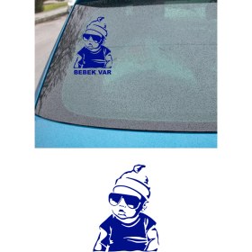 Resim Mıgnatıs Arabada Bebek Var Araba Sticker - Oto Sticker - Araba Sticker - 20 cm 