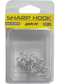Resim Hanfish Sharp Hook 6066-x3-np Üçlü İğne- No:8 