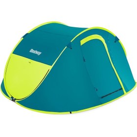 Resim Bestway Premium Kamp Seti: 4 Kişilik Çadır + Kendinden Pompalı & Yastıklı Queen Şişme Yatak Renkli 