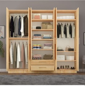 Resim 6 Kapaklı Gardırop 240cm Safir Meşe 