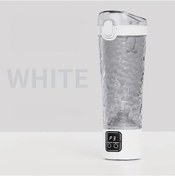Resim Fochsia White 700ml 24oz Dijital Gösterge Usb Şarjlı Protein Shaker Karıştırıcı Aksesuar Diğer 