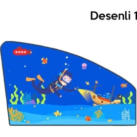 Resim Ally Araç-Araba Manyetik Yan Cam Güneşlik -GÖLGELIK-(5775) 