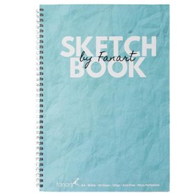 Resim Fanart Academy Sketch Book 120 GR Spiralli 50 YP A4 Turkuaz 8671 