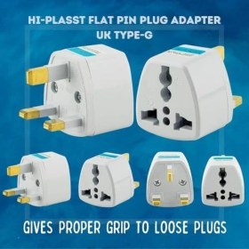 Resim NY Home Hadron Uluslararası Seyahat Adaptörü 2’li Set, Tip C Avrupa, Tip G Ingiltere Adaptör Fişi, 150 Den Fazla Ülke Uyumu, Çoklu Uç Fiş Desteği, Hac, Umre, Abd, Ab, Ingiltere, Avustralya Priz Dönüştürücü 