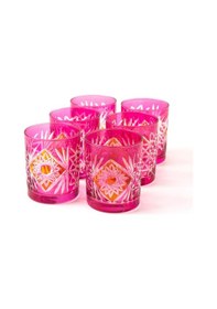 Resim Mest Lbr 316 Pembe 6 Kişilik Kahve Yanı Su Bardağı Seti 280 Cc Özel Kesim Şıklığı, Zarif Tasarım Pembe 