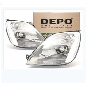 Resim Ford Fiesta Yıl 2002-2008 Depo Sağ Far Halojen 2s6x 13w029 Ce 