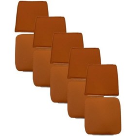 Resim Knsz minder seti 5 li mazlum trn suni deri oturma ve sırt tel sandalyesi minderi bir arada 