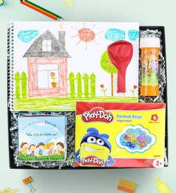 Resim Resim Defteri & Köpük Baloncuk & Balon & Bitki Dikim Kiti & Play-Doh Parmak Boya Hediye Seti 