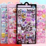 Resim Yaratıcı 3D Kabartmalı Su Geçirmez Sticker Karikatür Sanrio Hello Kitty KT Kedi Kristal Çıkartmaları - Bilgisayarlar, Cep Telefonları, Tabletler için Uygun 